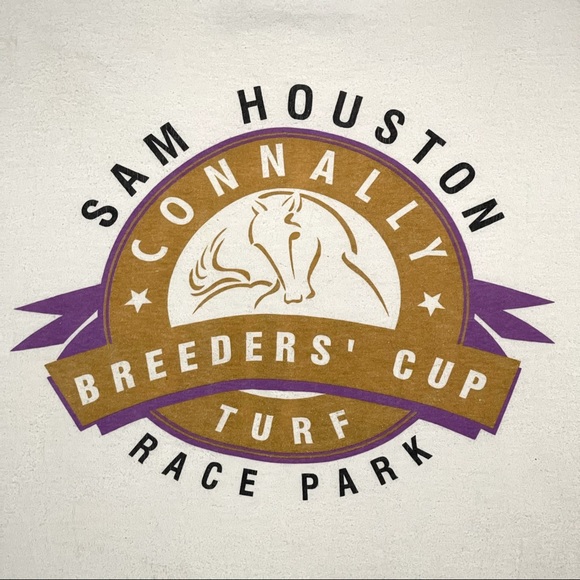 Vintage 90s Sam Houston Race Park Breeders Cup Shirt 🏇 - Picture 3 of 3